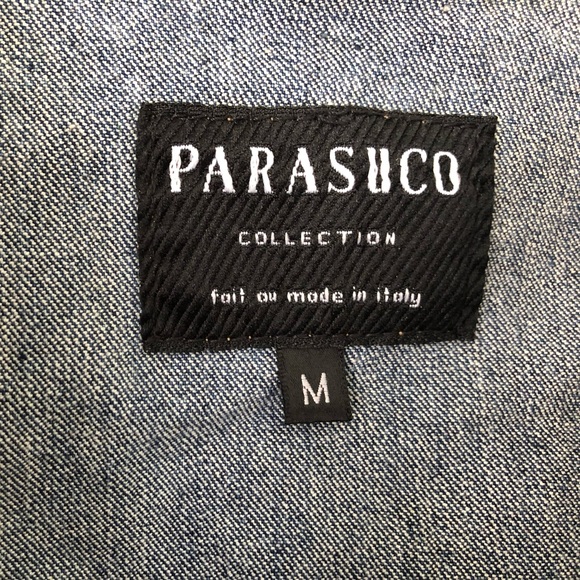 2000s era metallic gold painted denim jacket - Picture 2 of 4